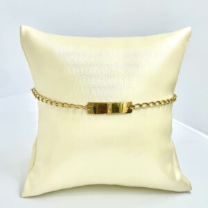 Child Bracelet Plaque Name 9K Gold (375) (15cm)