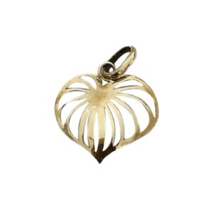 Mini Kava Leaf Pendant - 9KY Gold (375)
