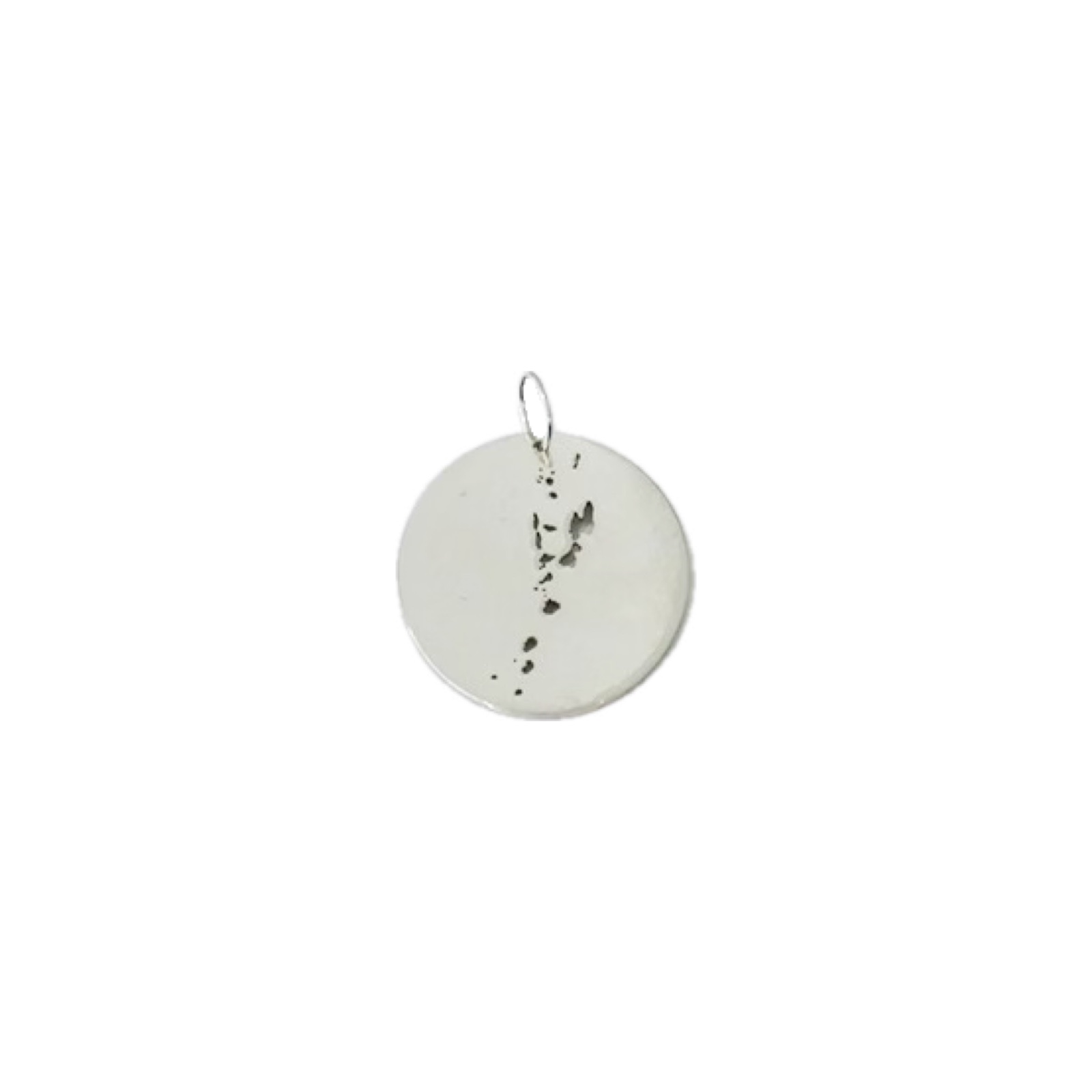 Vanuatu Map Pendant in Sterling Silver (925)