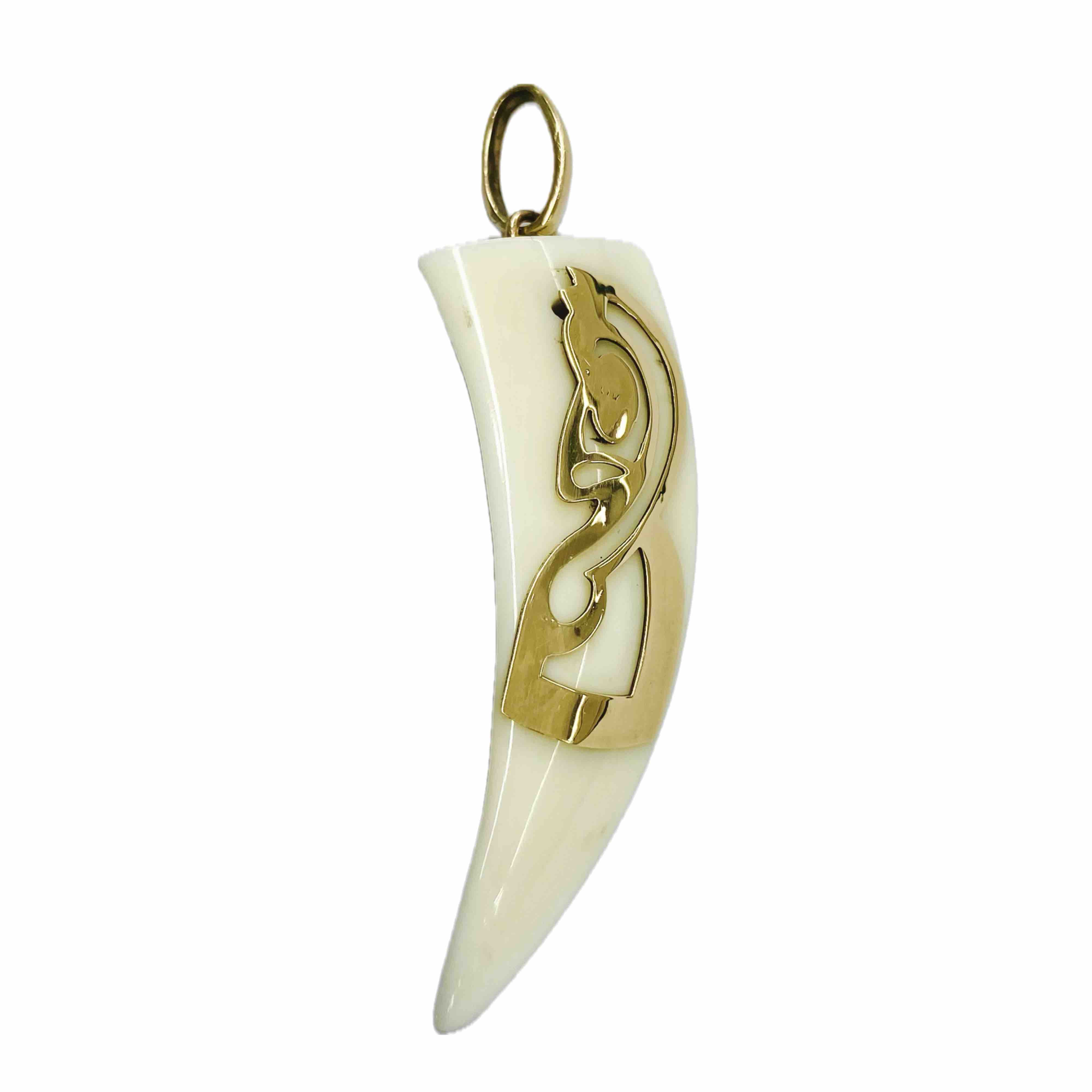 Tusk with Tamtam Profil 9K Gold (375) Pendant