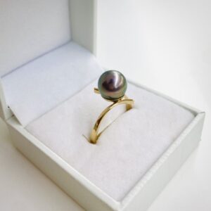 Tahitian Pearl Gold Ring - 9KY (375)