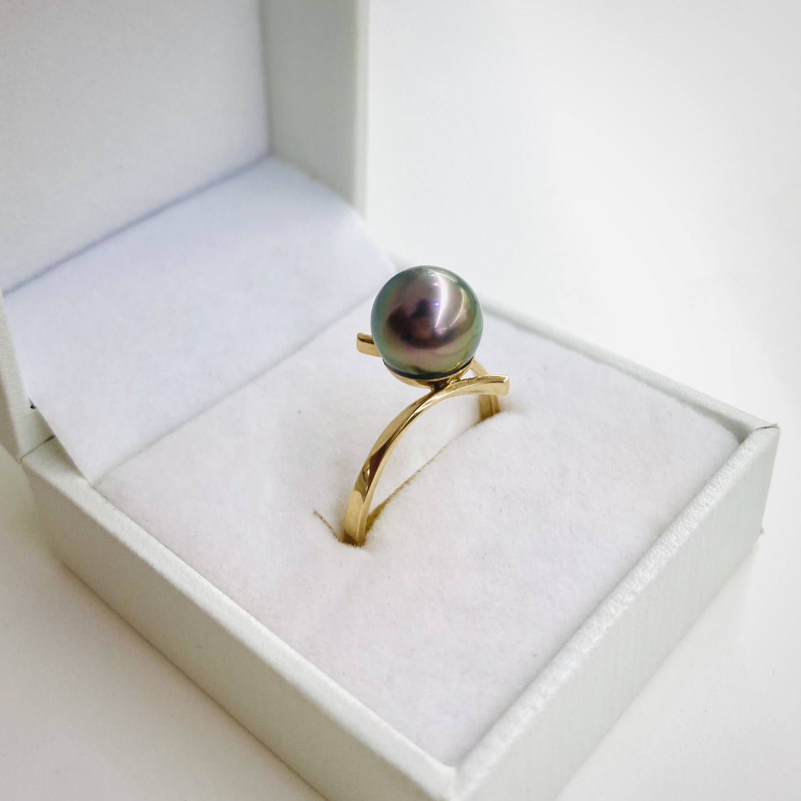 Tahitian Pearl Gold Ring - 9KY (375)