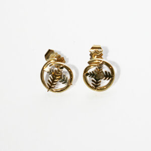 TUSK NAMELE STUDD EARRING 9K GOLD (375) ES9K132N