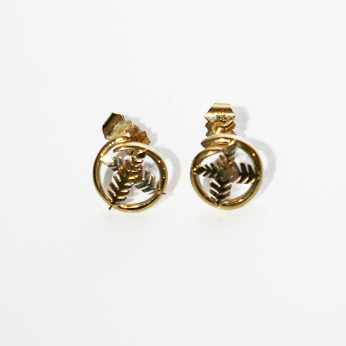 TUSK NAMELE STUDD EARRING 9K GOLD (375) ES9K132N