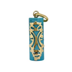 Ponahre on Turquoise Gold Pendant - 9KY (375)