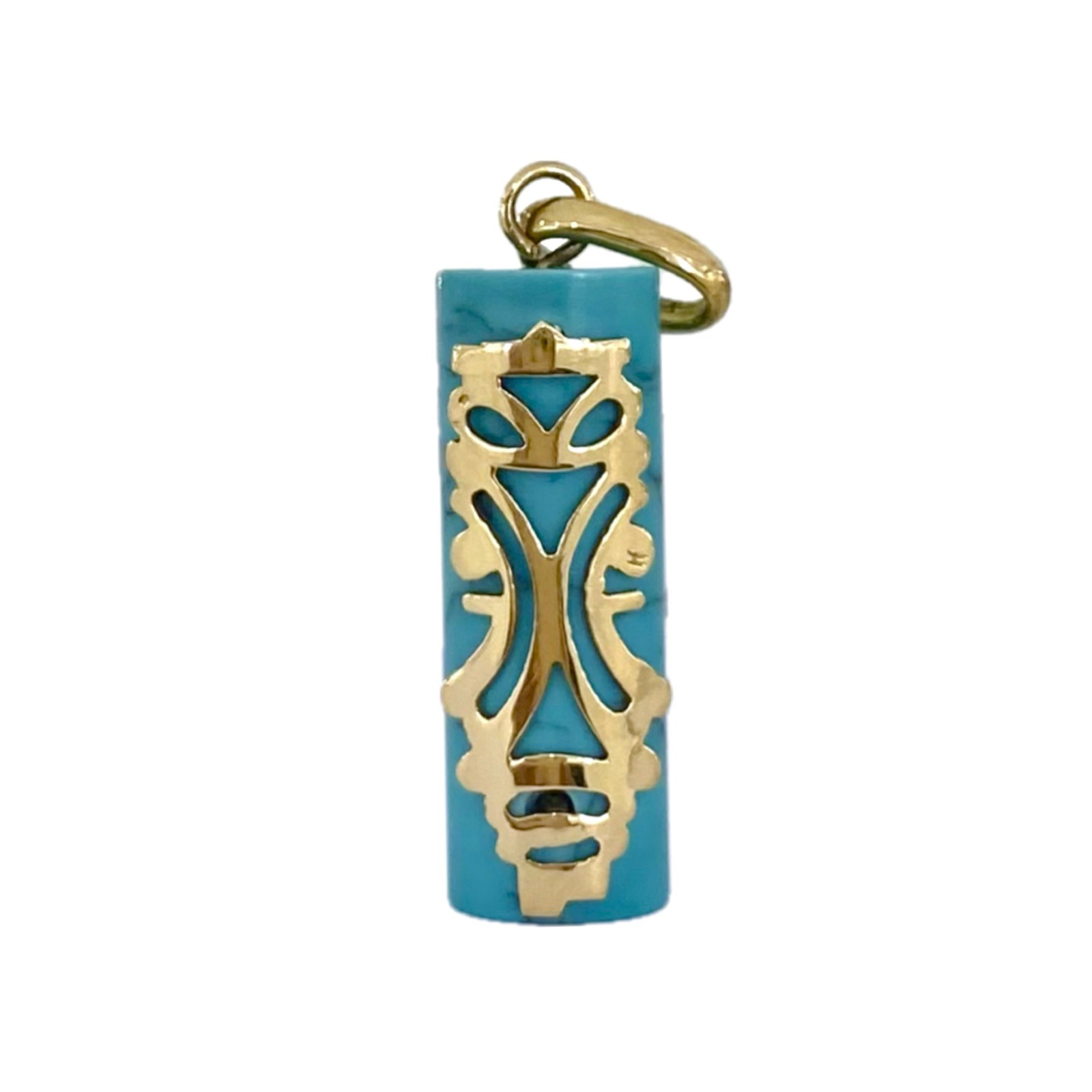 Ponahre on Turquoise Gold Pendant - 9KY (375)