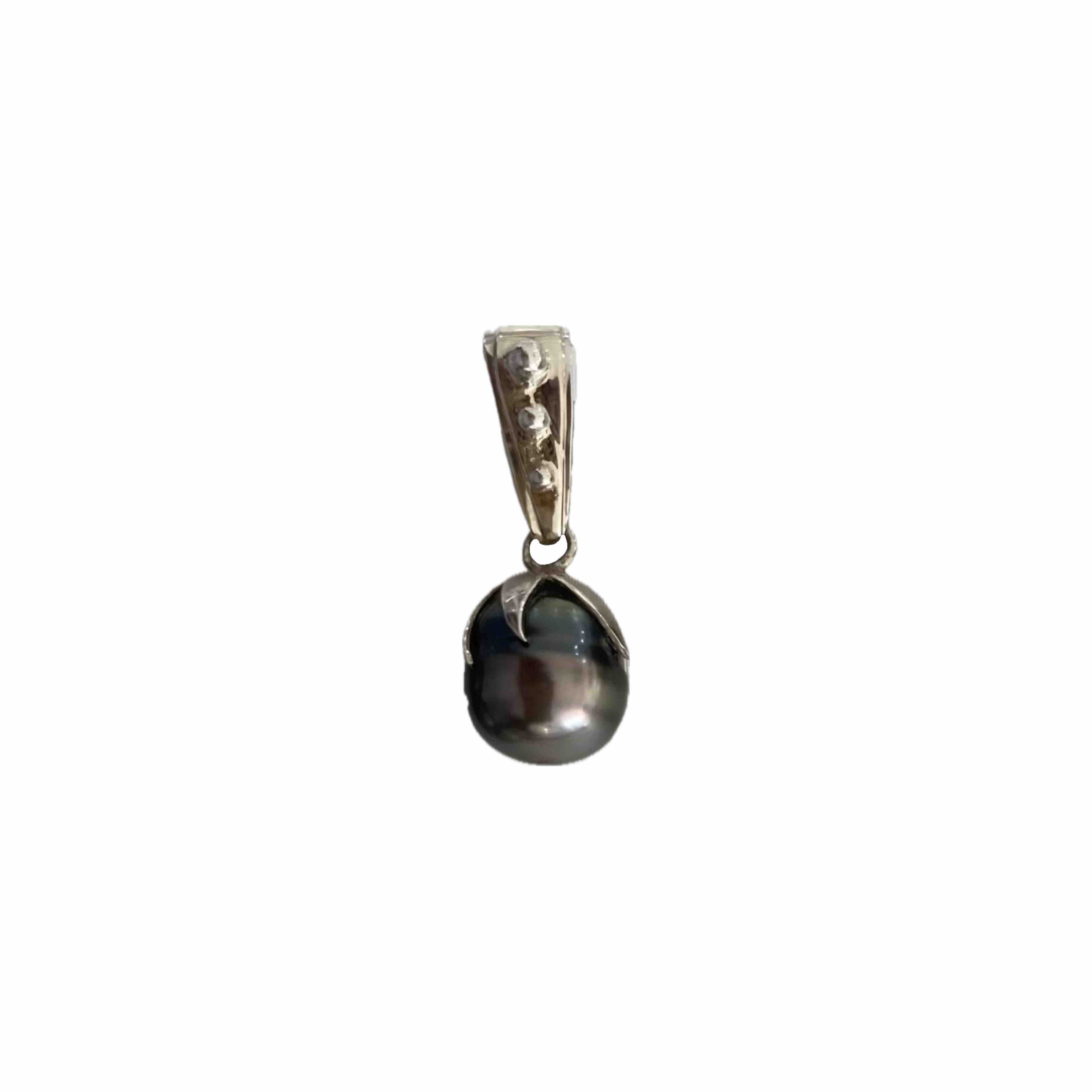 Tahitian Pearl Pendant Sterling Silver (925)