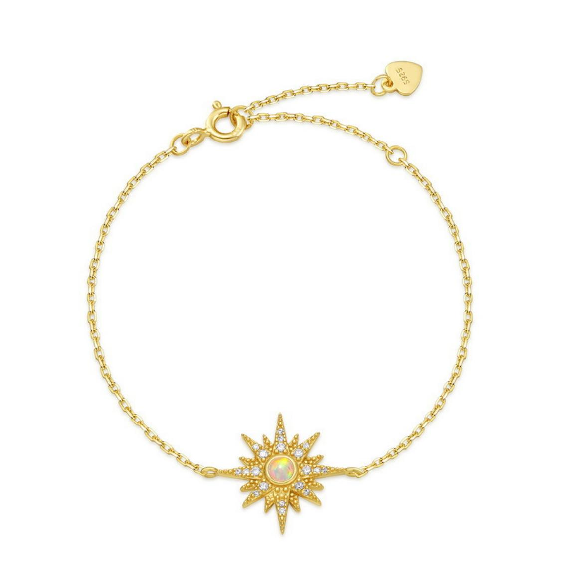 Étoile du Sud star bracelet with opal centre